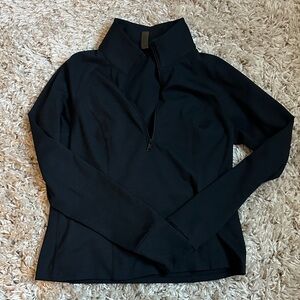 Beyond Yoga Black Quarter-Zip Pullover